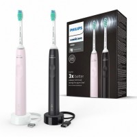 Philips HX3675/15 Sonicare 3100 seeria hambaharjad (must ja roosa)